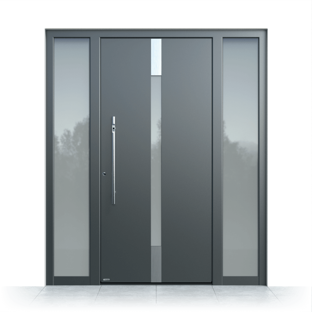 Anthracite grey modern front door