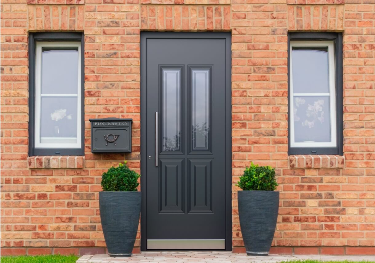 Dark grey doors