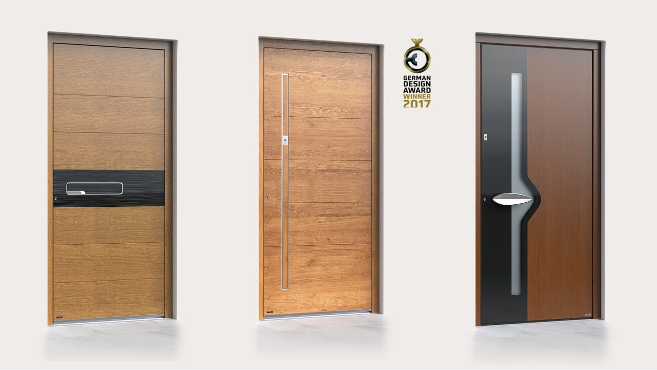 Timber front doors